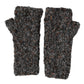 Gray Virgin Wool Knitted Fingerless Men Gloves