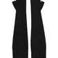 Black Virgin Wool Knitted Fingerless Men Gloves