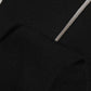 Black Virgin Wool Knitted Fingerless Men Gloves
