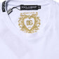 White Cotton Goodluck 2023 Crew Neck T-shirt
