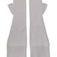 Gray Virgin Wool Knitted Fingerless Men Gloves