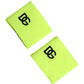 Yellow Green DG Logo Polyester 1 Pair  Wristband