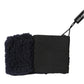 Black Wool Knitted Sweatbands Men Wristband