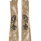 Beige Satin Crystal Elbow Length Mitten Gloves
