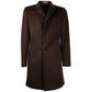 Dark Brown Wool Men's Coat