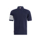 Blue Cotton Polo Shirt