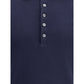 Blue Cotton Polo Shirt
