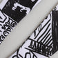 Gloves Black White DG Logo Elbow Length Mitten