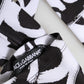 Black White DG Logo Elbow Length Mitten Gloves