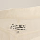 White Mid Waist Knee Length Bermuda Shorts