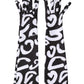 Black White DG Logo Elbow Length Mitten Gloves
