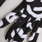 Black White DG Logo Elbow Length Mitten Gloves