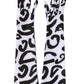 Black White DG Logo Elbow Length Mitten Gloves