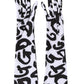 Black White DG Logo Elbow Length Mitten Gloves