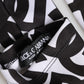 Black White DG Logo Elbow Length Mitten Gloves