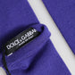 Violet Wool Fingerless Elbow Length Mitten Gloves