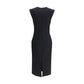 Black Wool Casual Dress
