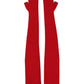 Red Wool Knitted Fingerless Elbow One Length Gloves