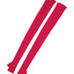 Pink Wool Fingerless Elbow Length Mitten Gloves