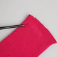 Pink Wool Fingerless Elbow Length Mitten Gloves