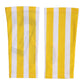 Yellow White Nylon Fingerless Wrist Length Gloves