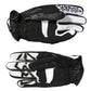 Gloves Black White Crystal Wrist Length Mitten  Gloves