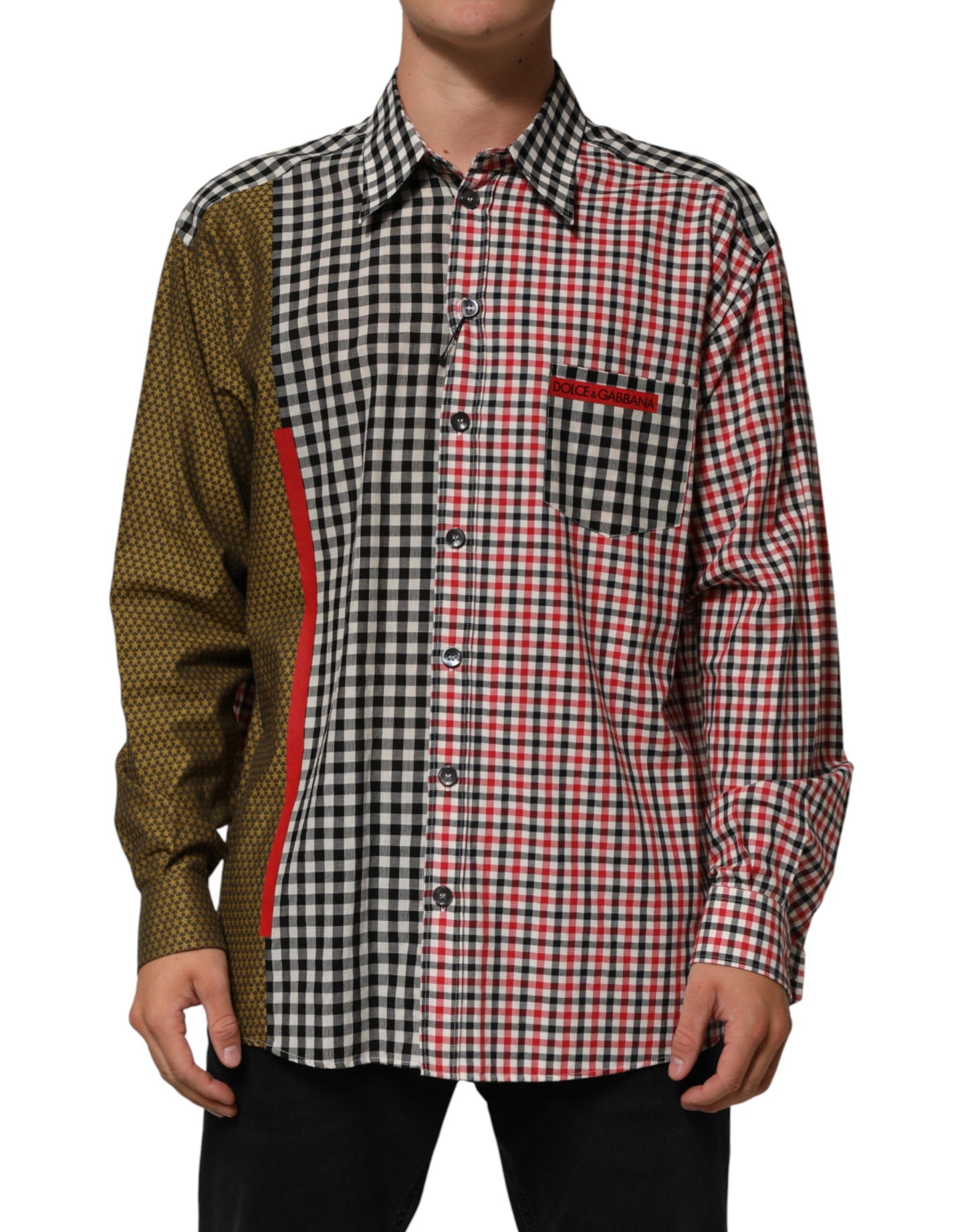 Multicolor Cotton Collared Checkered Shirt