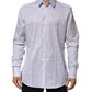 White Stripes Cotton Men GOLD Dress Shirt