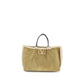 Beige Leather Shoulder Bag