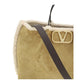 Beige Leather Shoulder Bag