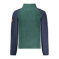 Green Polyester Men Sweater