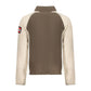 Brown Polyester Men Sweater