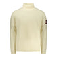 White Wool Men Sweater
