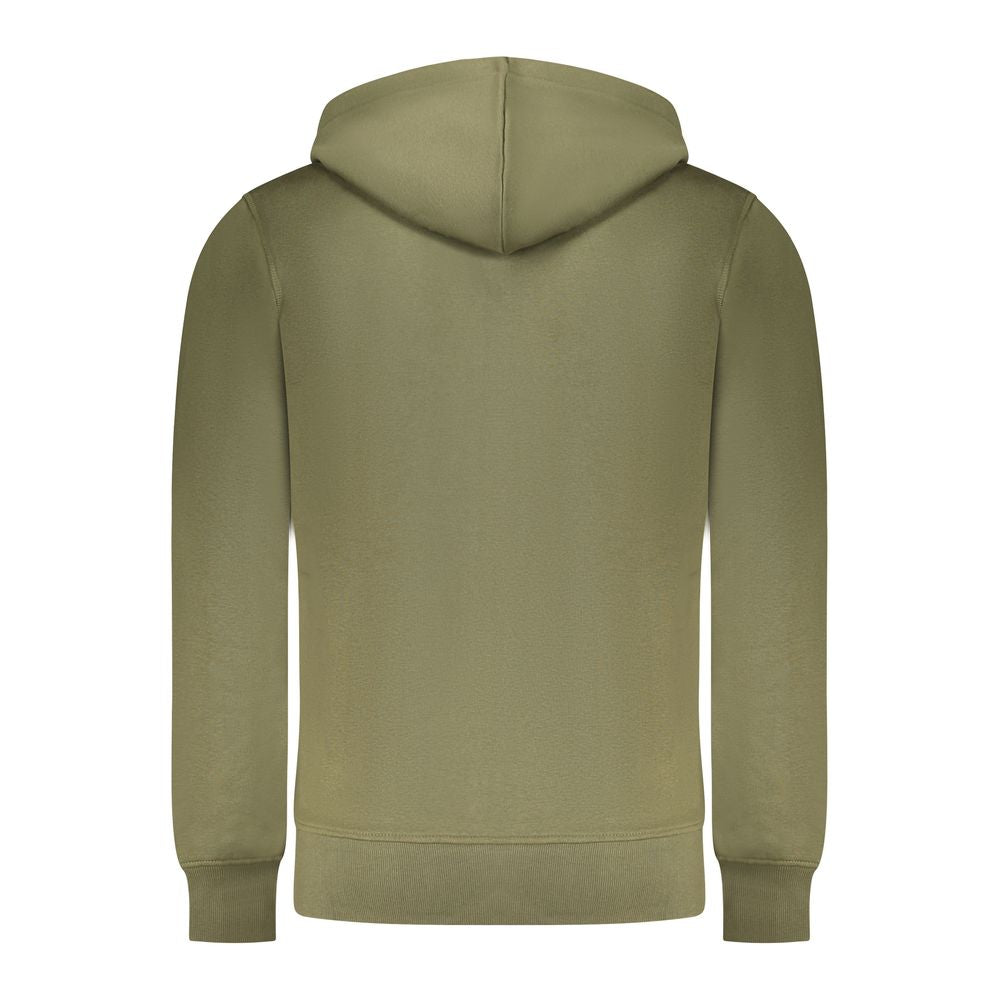 Green Cotton Men Sweater
