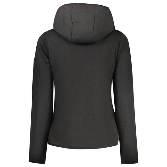 Black Polyester Women Jacket