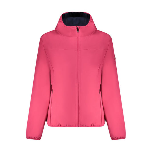 Pink Polyester Women Jacket