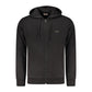 Black Cotton Men Sweater