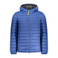 Blue Polyamide Men Jacket