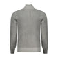 Gray Nylon Men Sweater