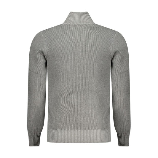 Gray Nylon Men Sweater