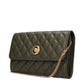 Green Leather Clutch Bag