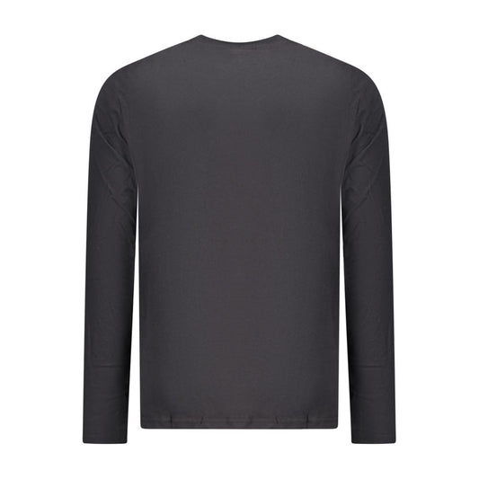 Black Cotton Men T-Shirt