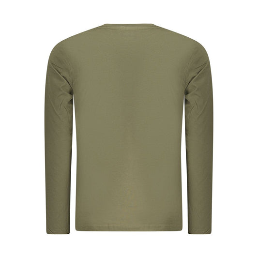 Green Cotton Men T-Shirt