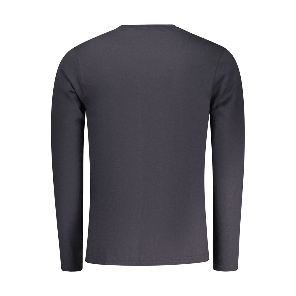 Blue Cotton Men T-Shirt