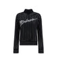 Black Elastane Sweatshirt