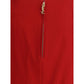 Red Viscose Skirt