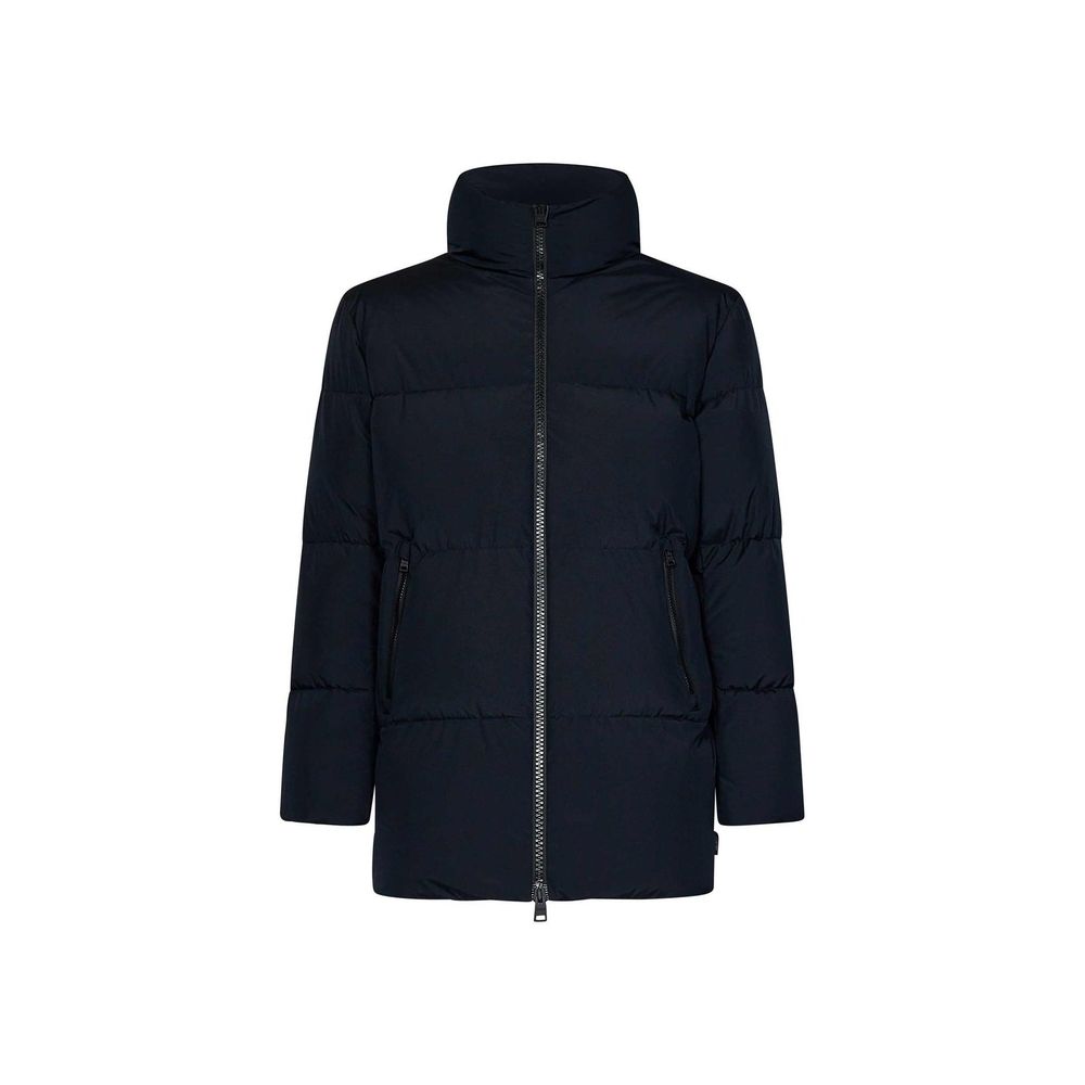 Blue Polyester Coat