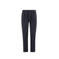 Blue Wool Casual Pants