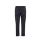 Blue Wool Casual Pants