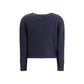 Blue Polyamide Sweatshirt